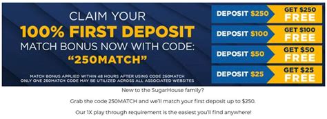 SugarHouse Promo Code April 2024 – $500 2nd Chance Bet.
